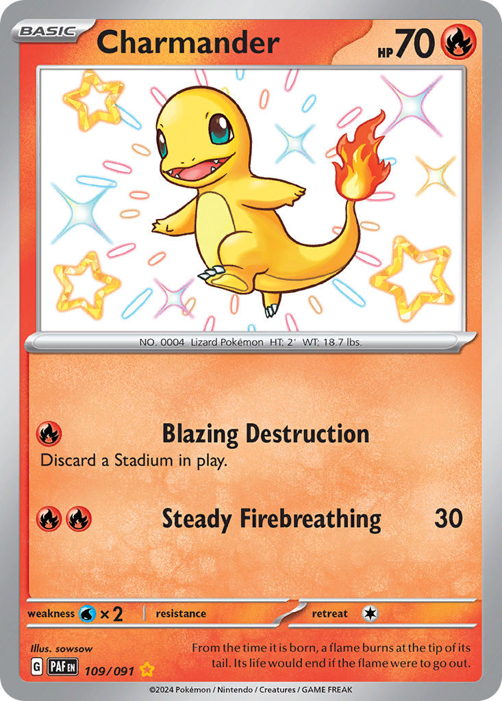 Charmander Pokémon card