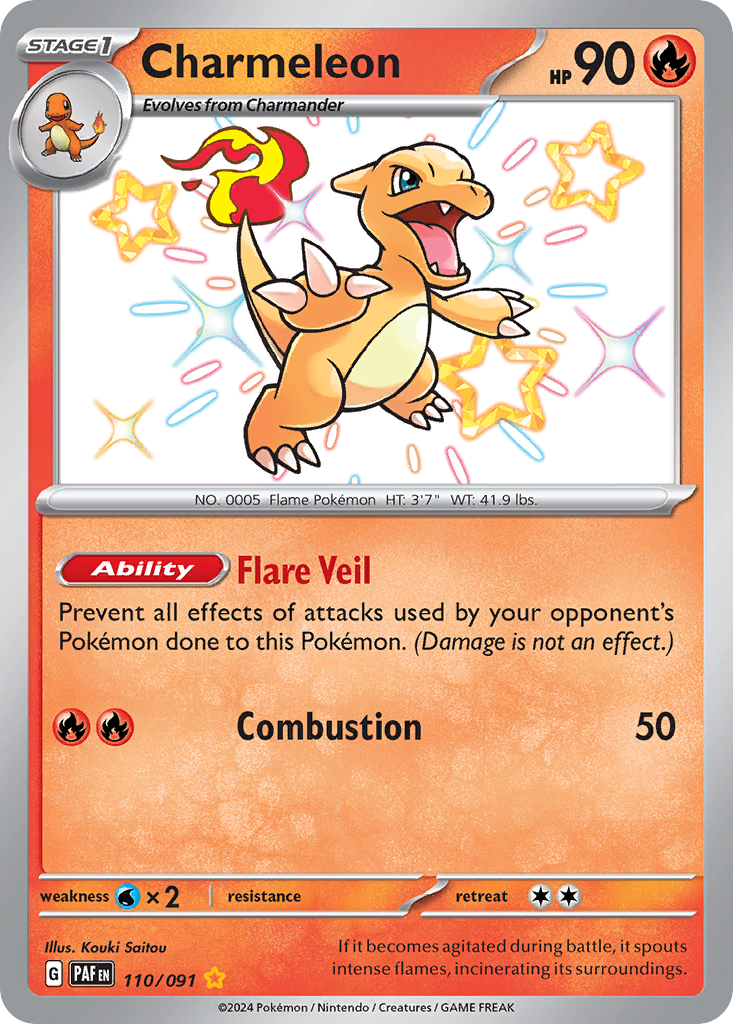 Charmeleon Pokémon card