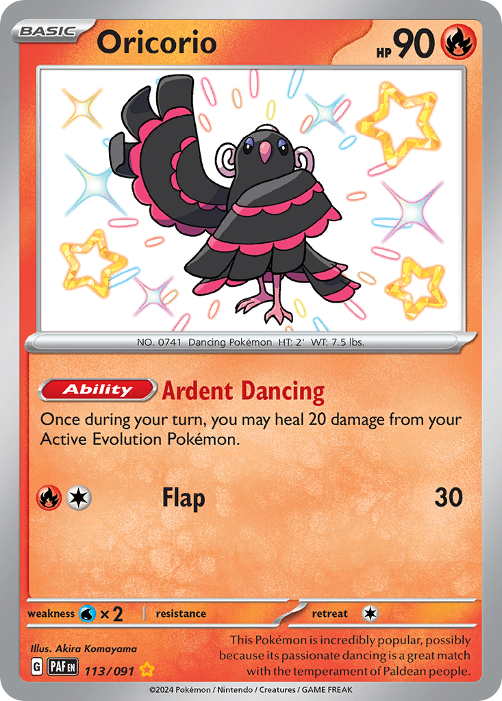 Oricorio Pokémon card