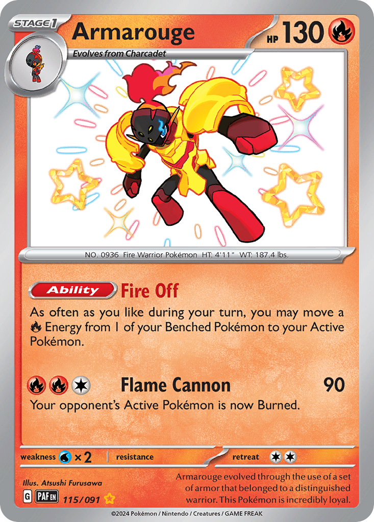Armarouge Pokémon card