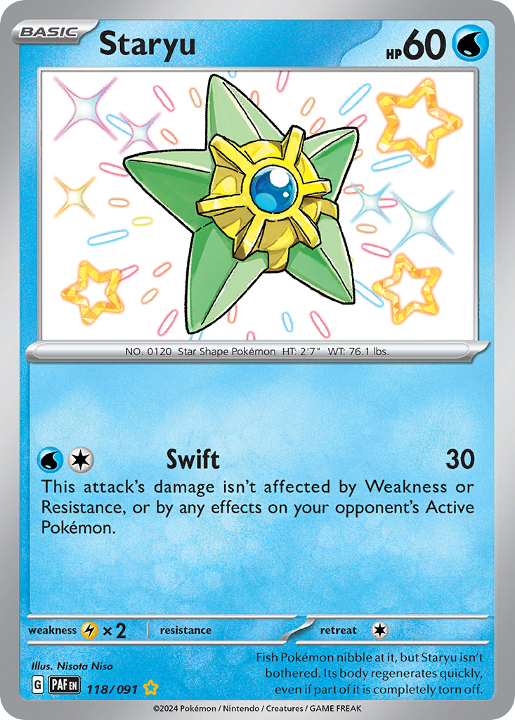 Staryu Pokémon card