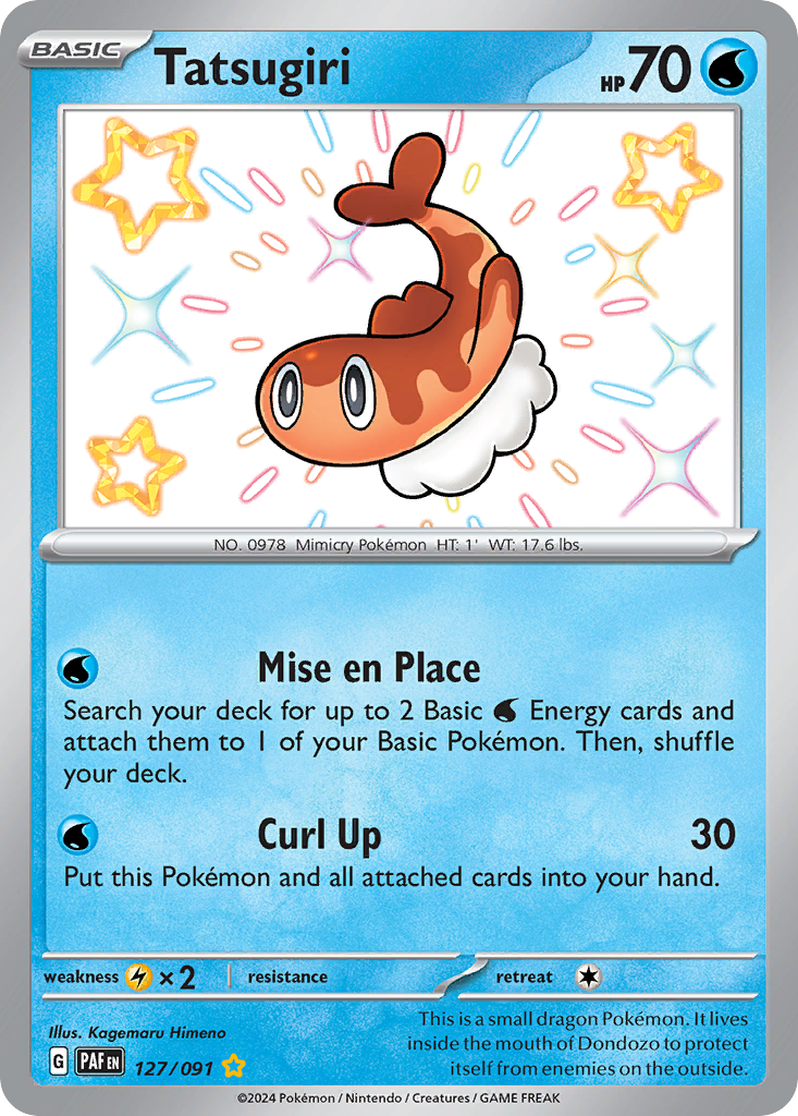 Tatsugiri Pokémon card
