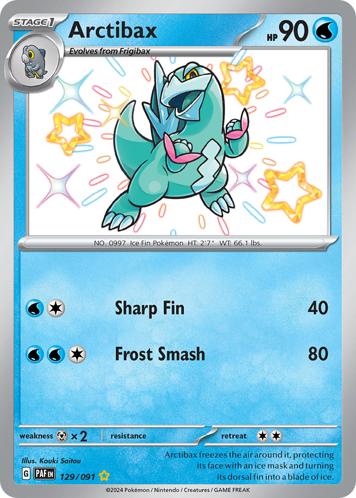 Arctibax Pokémon card
