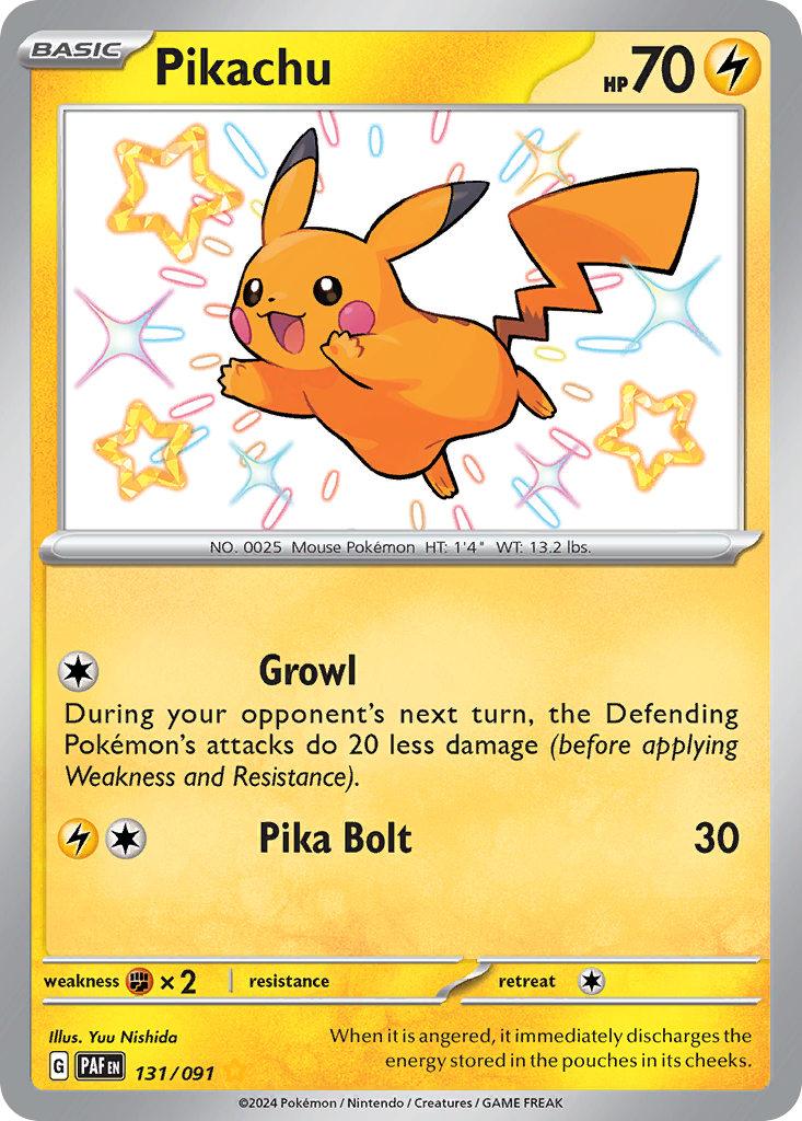 Pikachu Pokémon card