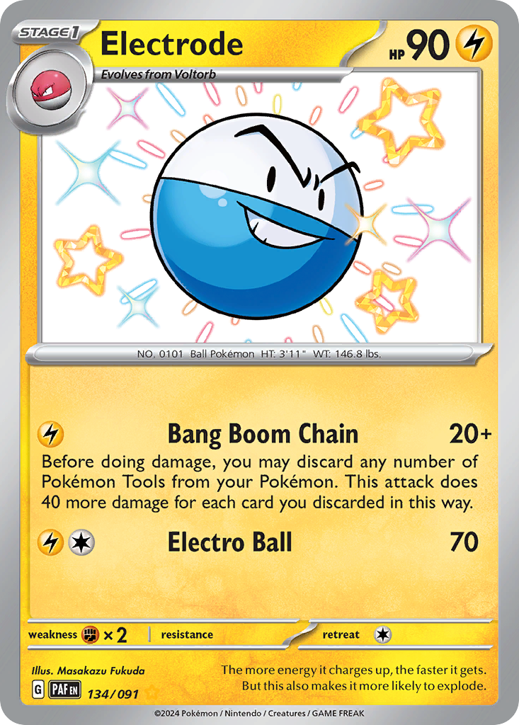 Electrode Pokémon card