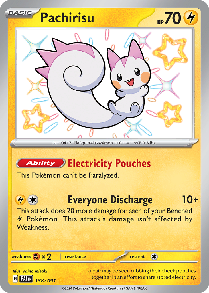 Pachirisu Pokémon card