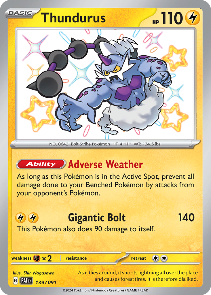 Thundurus Pokémon card