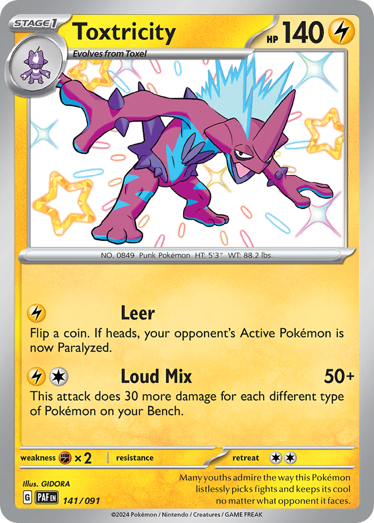 Toxtricity Pokémon card