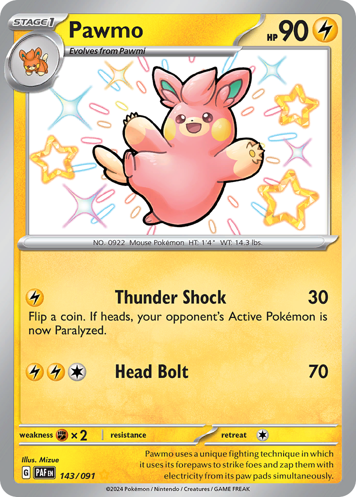 Pawmo Pokémon card
