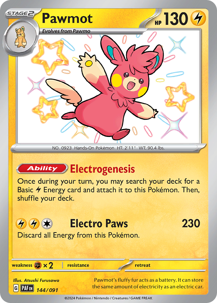 Pawmot Pokémon card