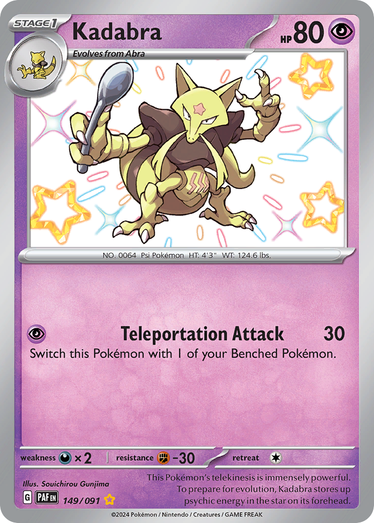 Kadabra Pokémon card