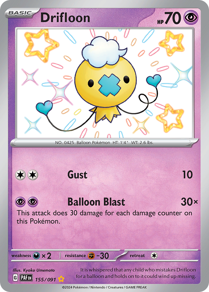 Drifloon Pokémon card