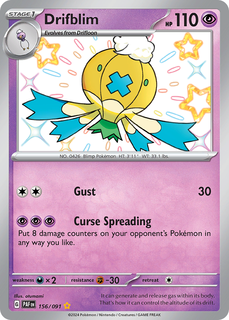 Drifblim Pokémon card