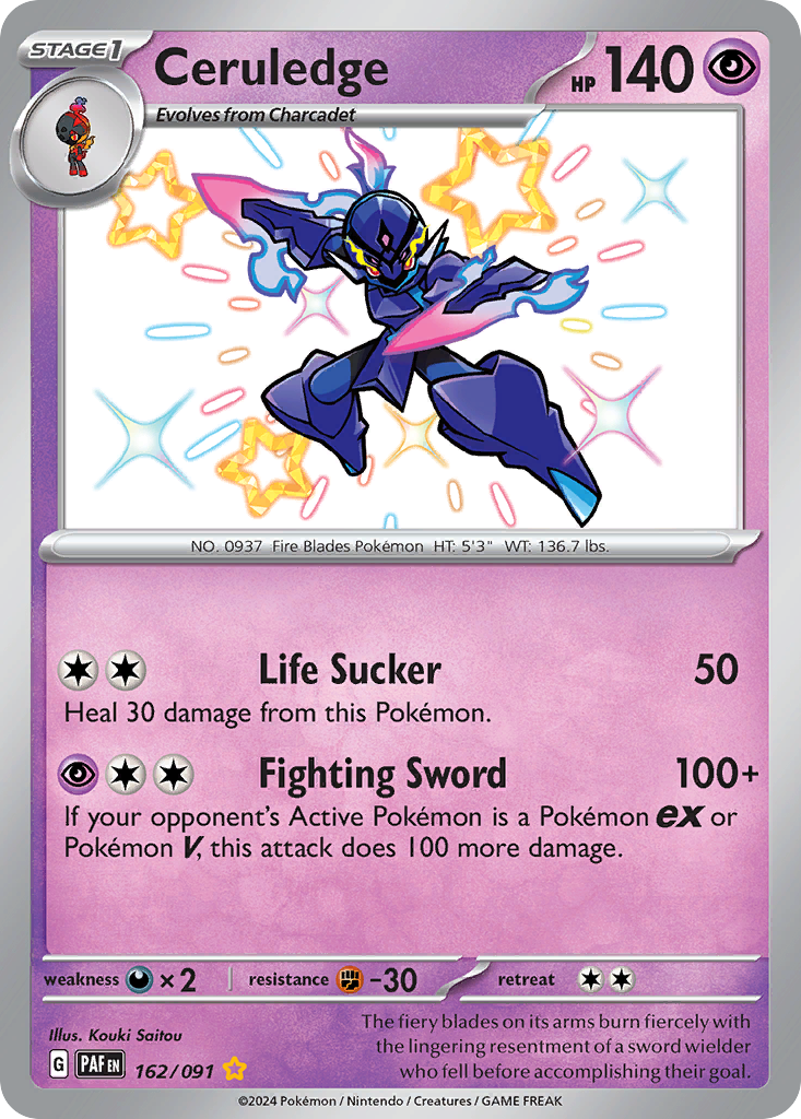 Ceruledge Pokémon card