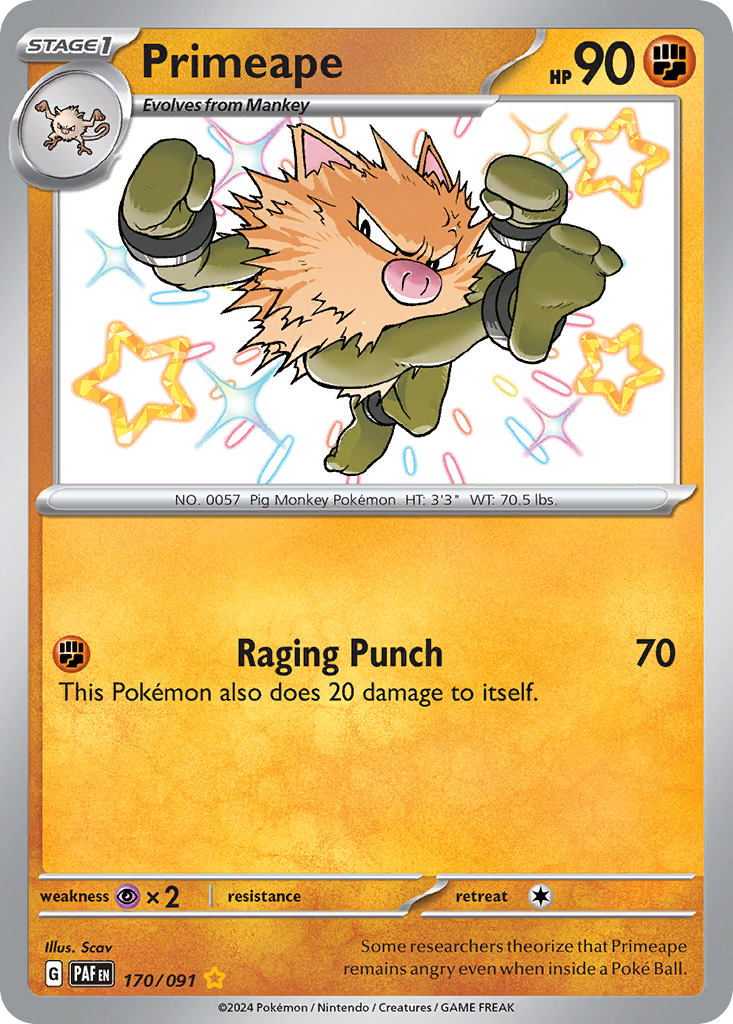 Primeape Pokémon card