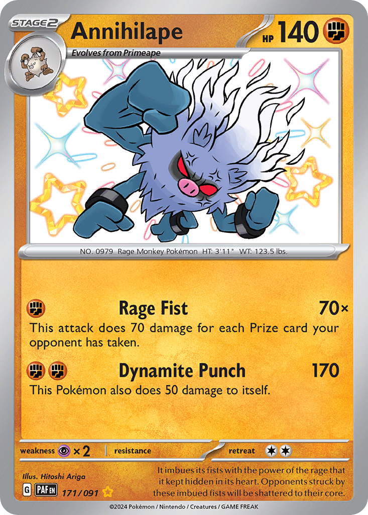 Annihilape Pokémon card