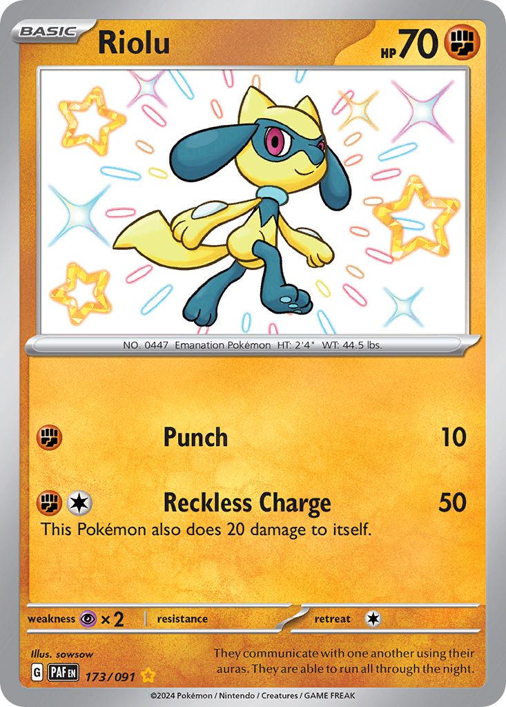 Riolu Pokémon card