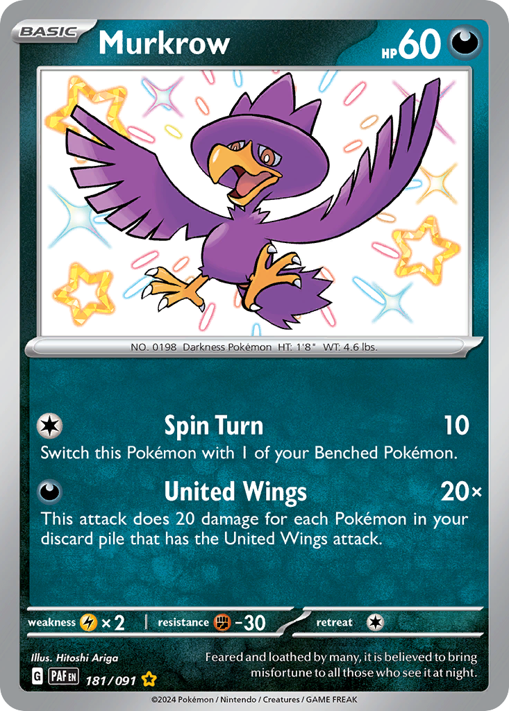 Murkrow Pokémon card