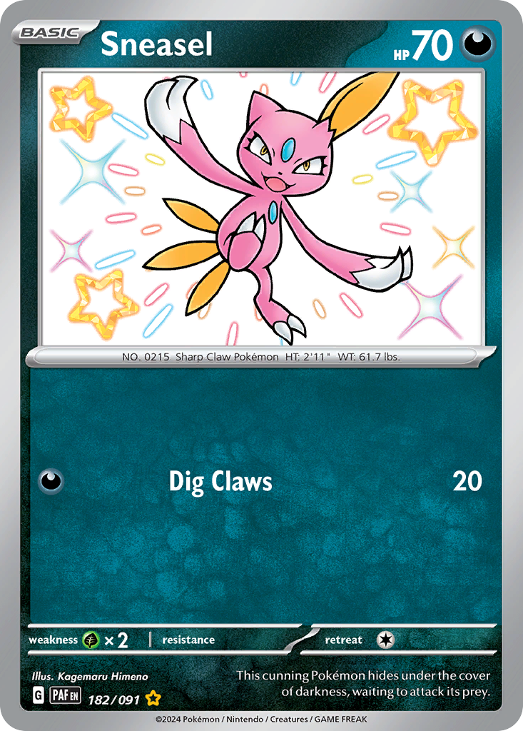Sneasel Pokémon card