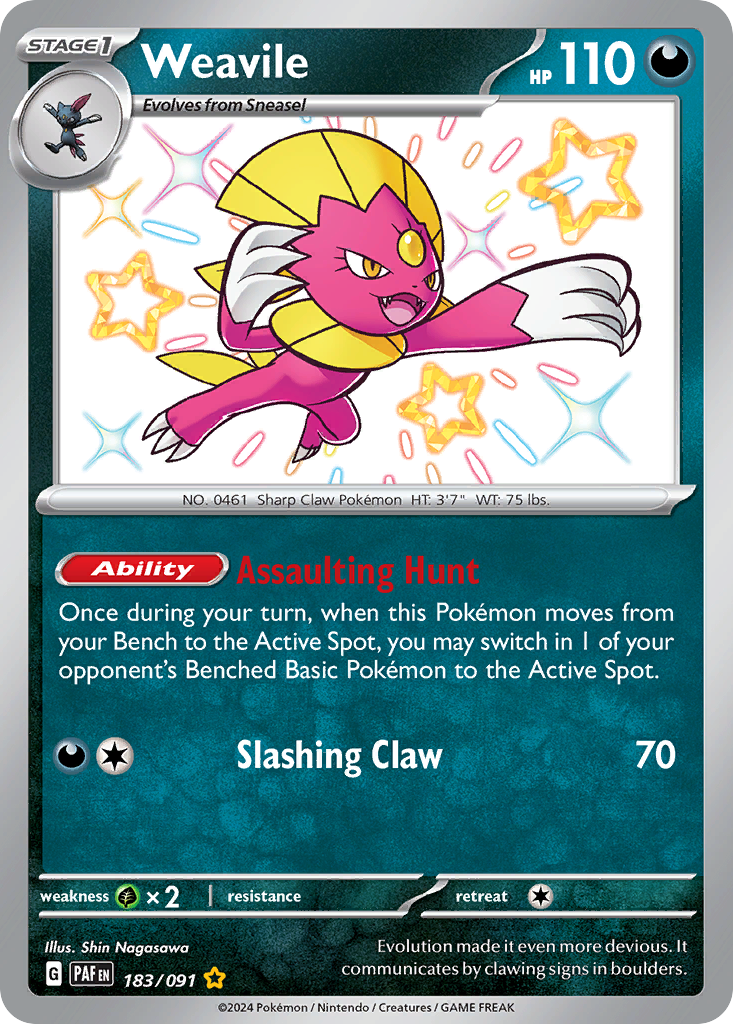 Weavile Pokémon card