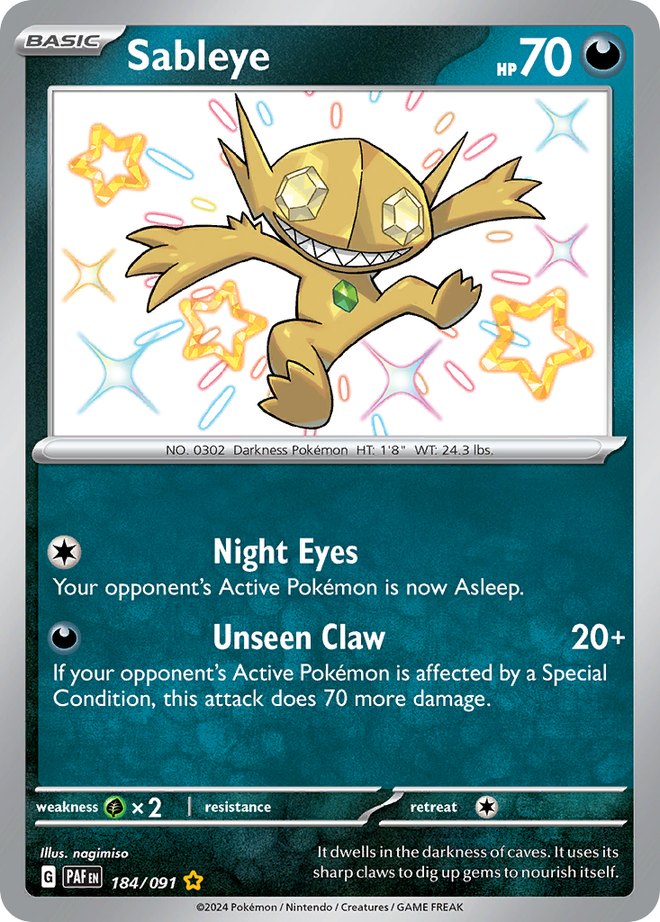Sableye Pokémon card