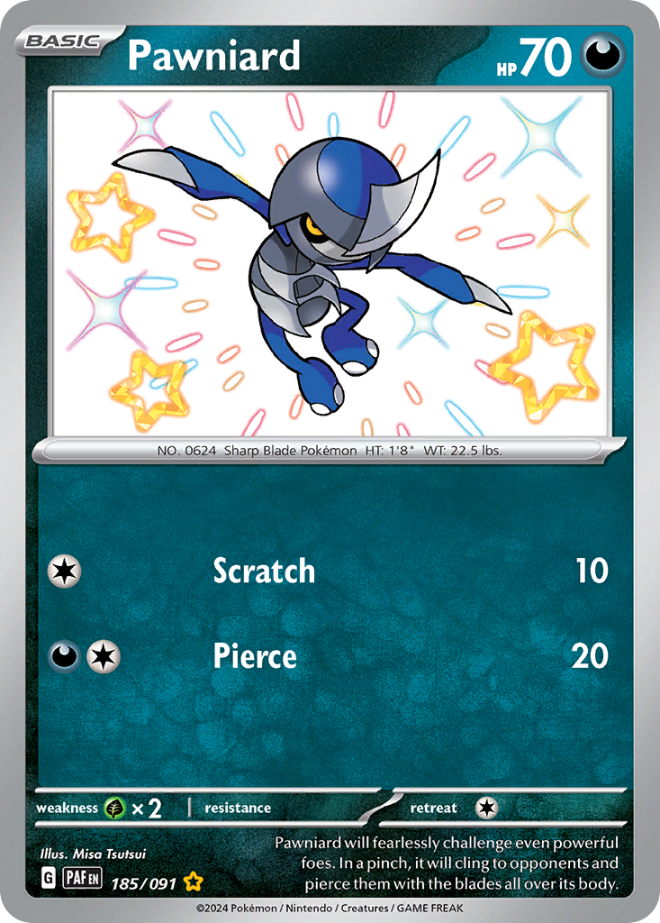 Pawniard Pokémon card