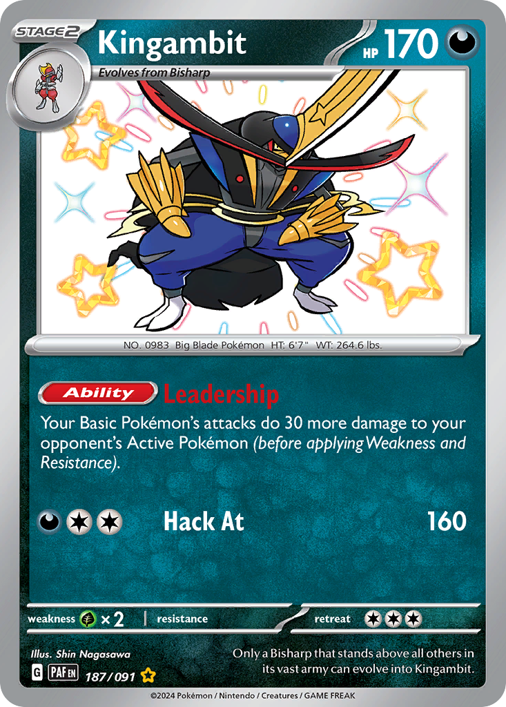 Kingambit Pokémon card