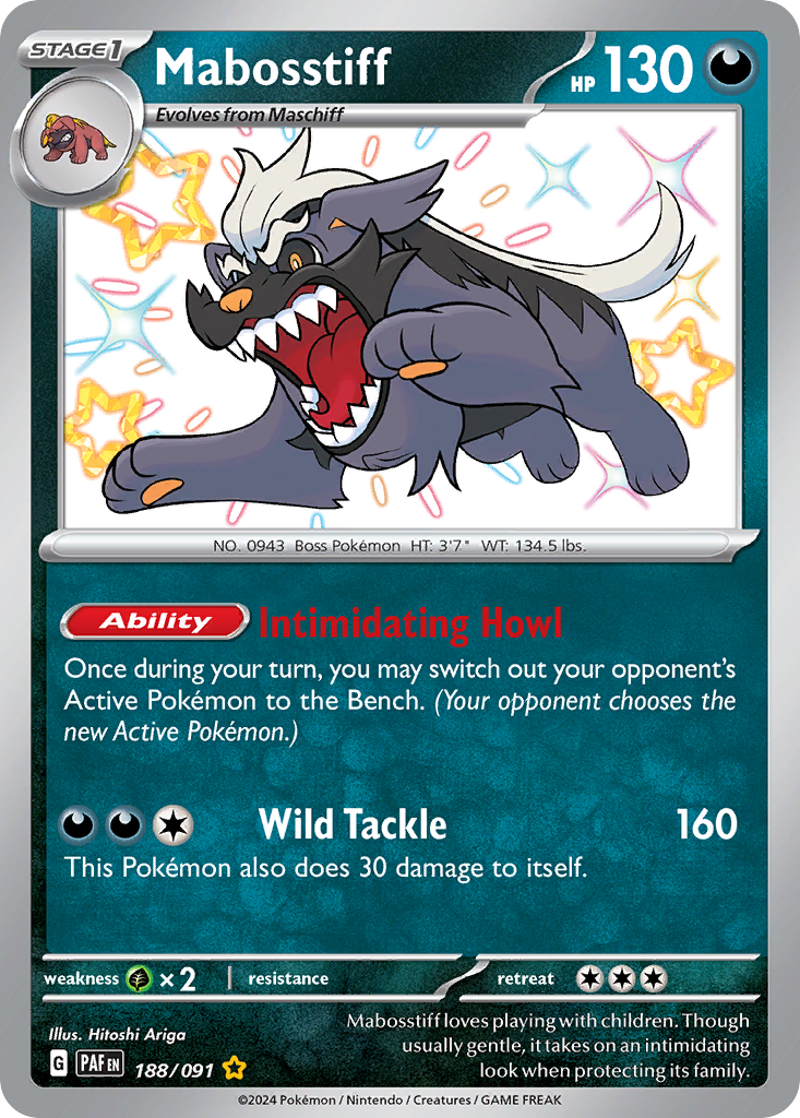 Mabosstiff Pokémon card