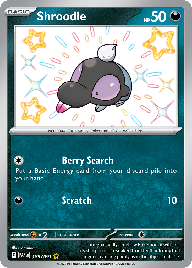 Shroodle Pokémon card