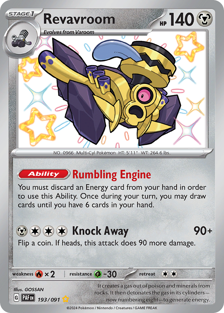 Revavroom Pokémon card