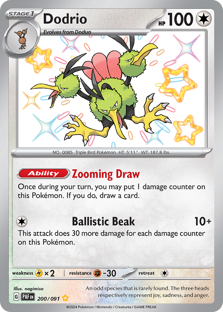 Dodrio Pokémon card