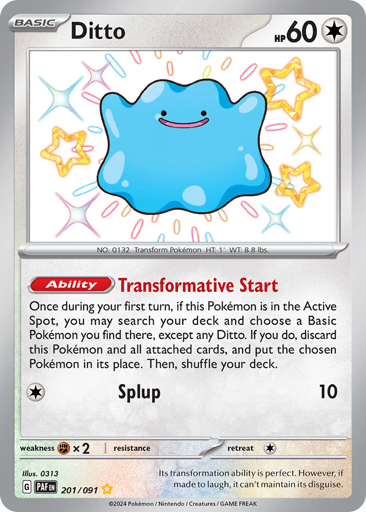 Ditto Pokémon card