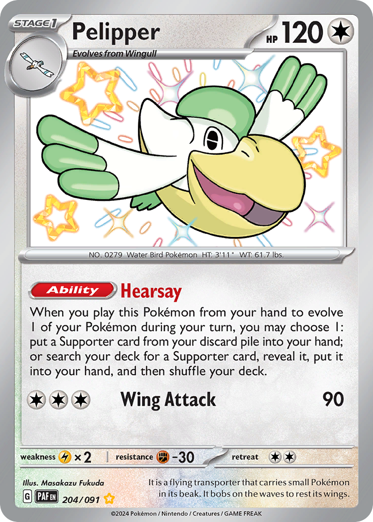 Pelipper Pokémon card