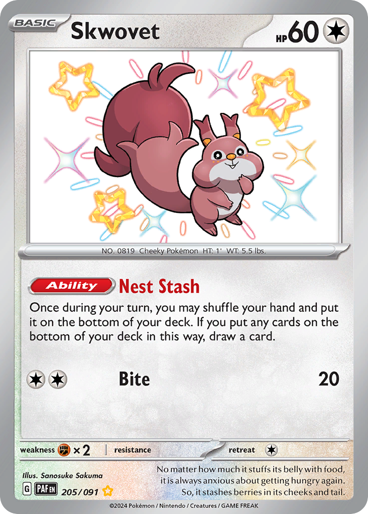 Skwovet Pokémon card