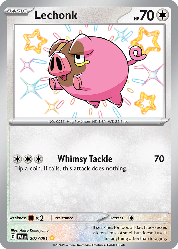 Lechonk Pokémon card