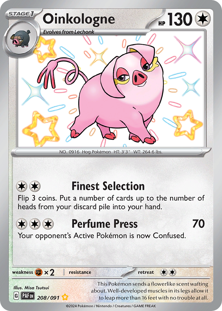 Oinkologne Pokémon card