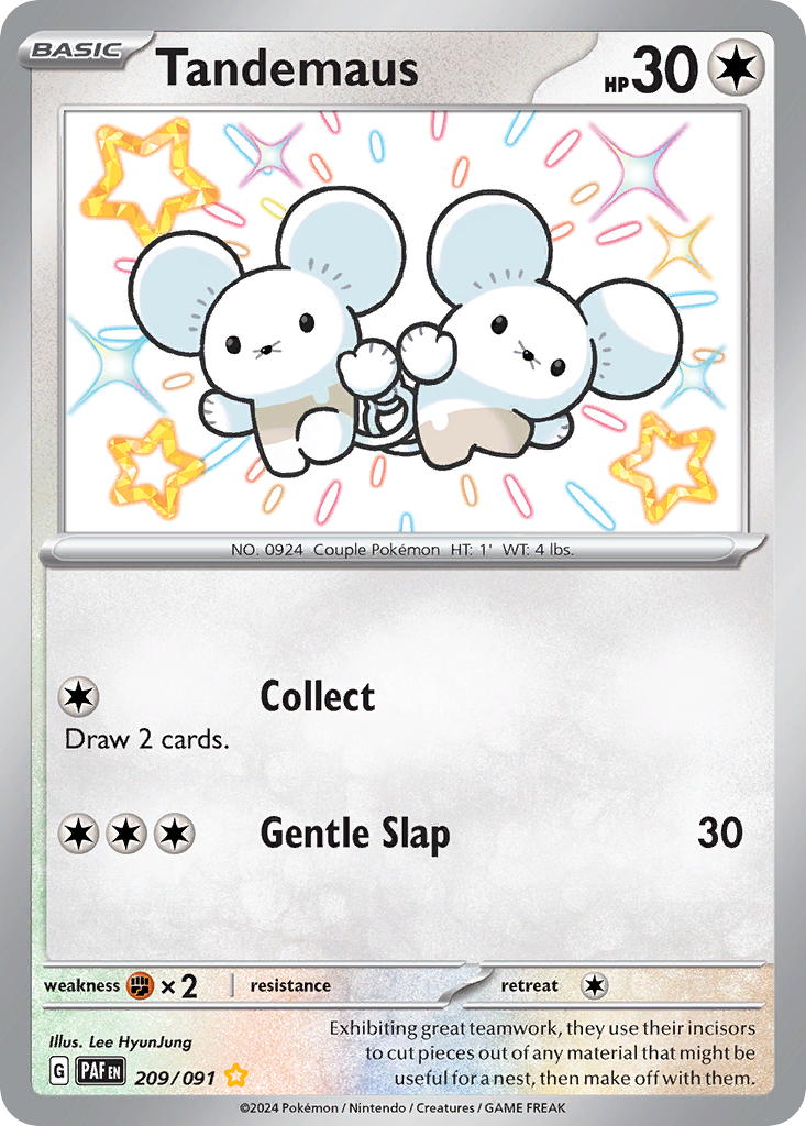 Tandemaus Pokémon card