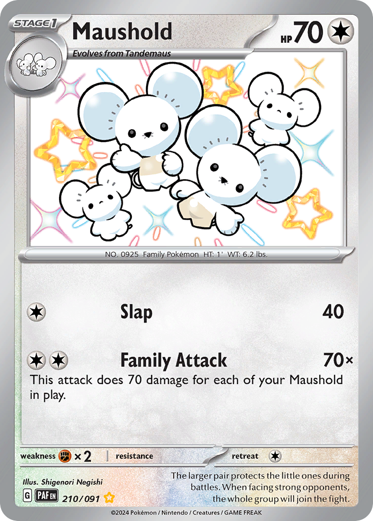 Maushold Pokémon card