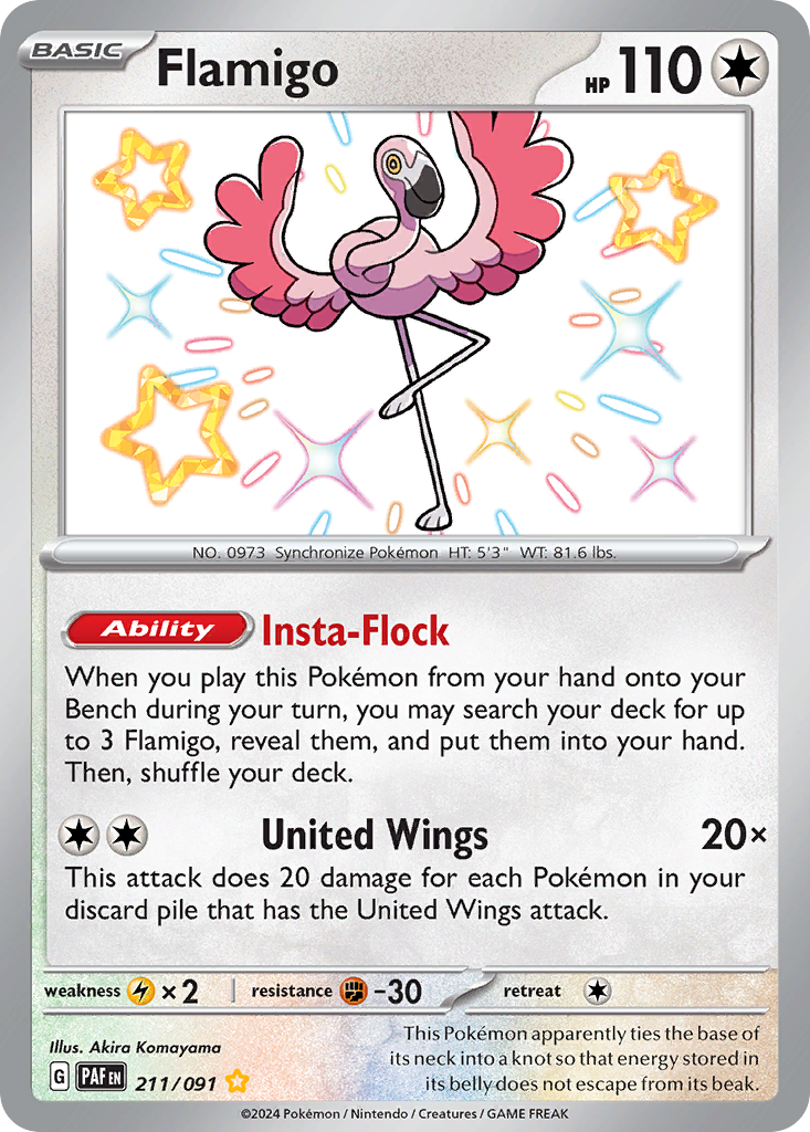 Flamigo Pokémon card