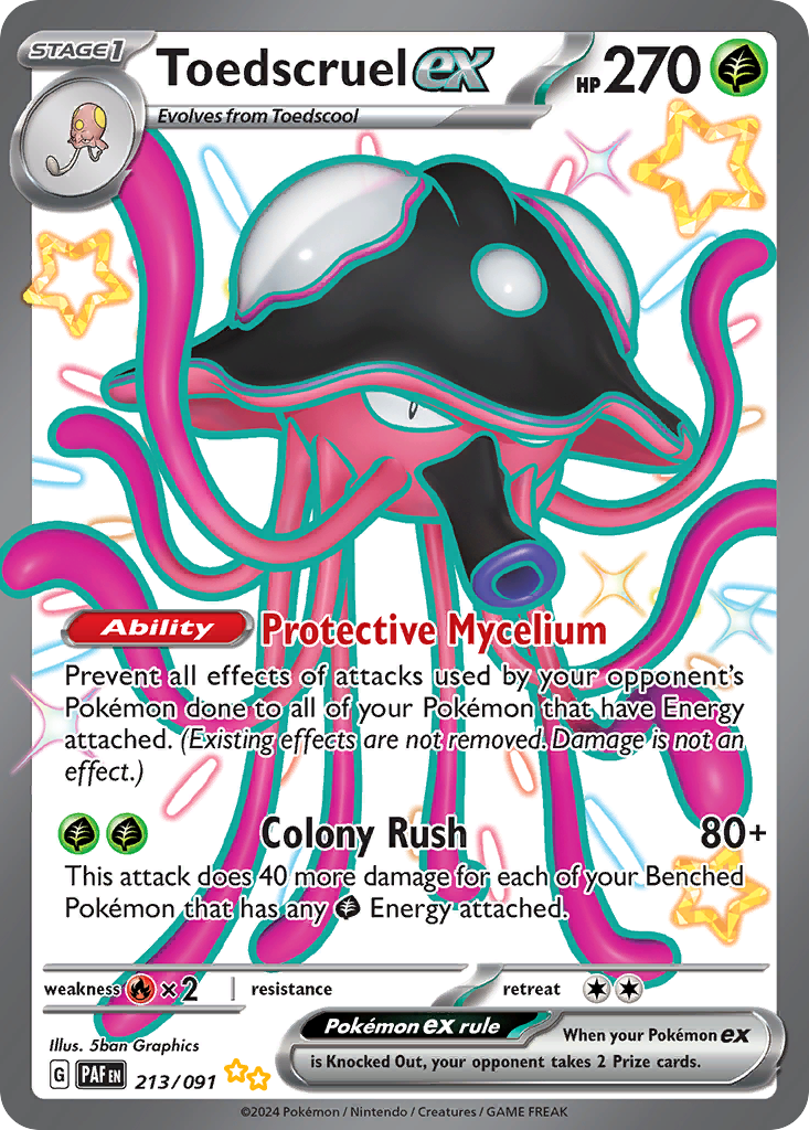 Toedscruel ex Pokémon card