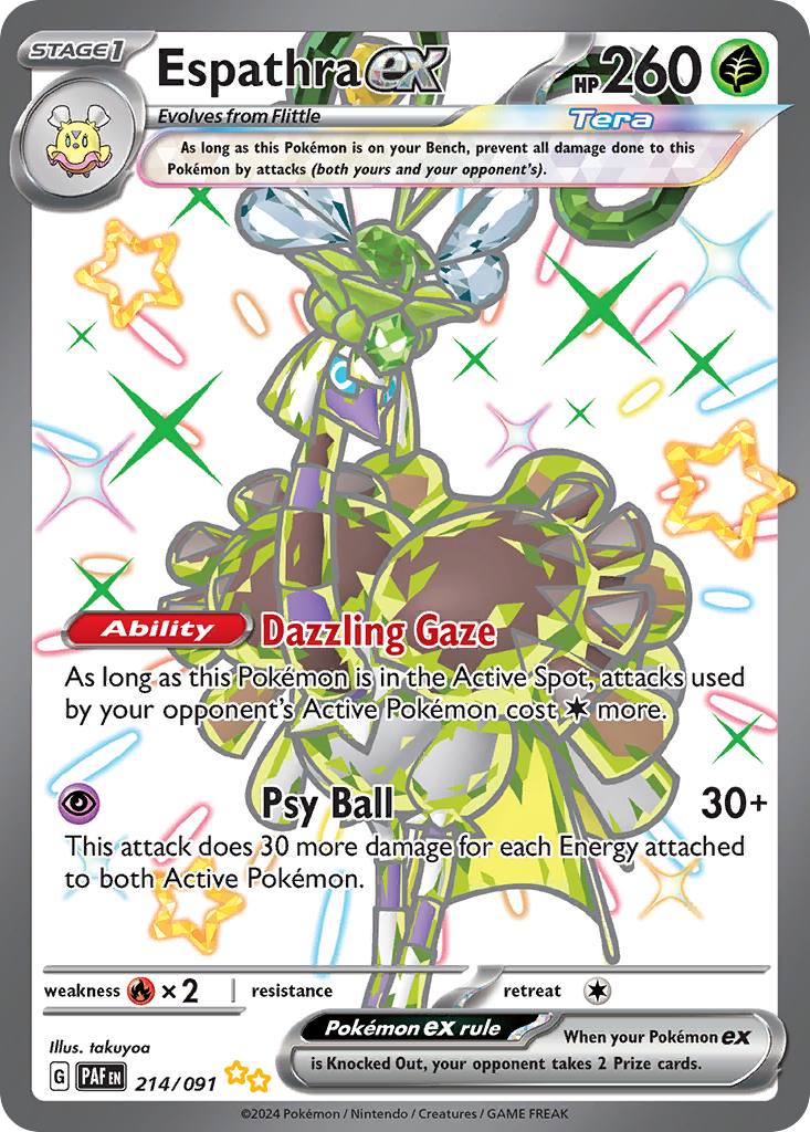 Espathra ex Pokémon card