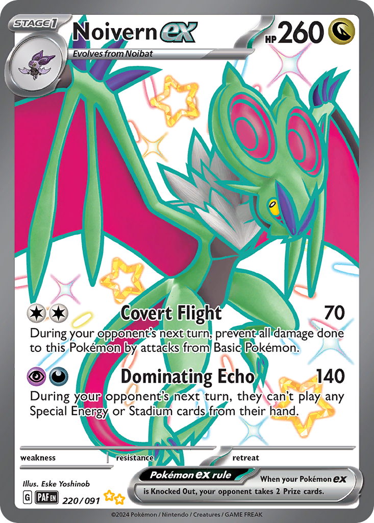 Noivern ex Pokémon card