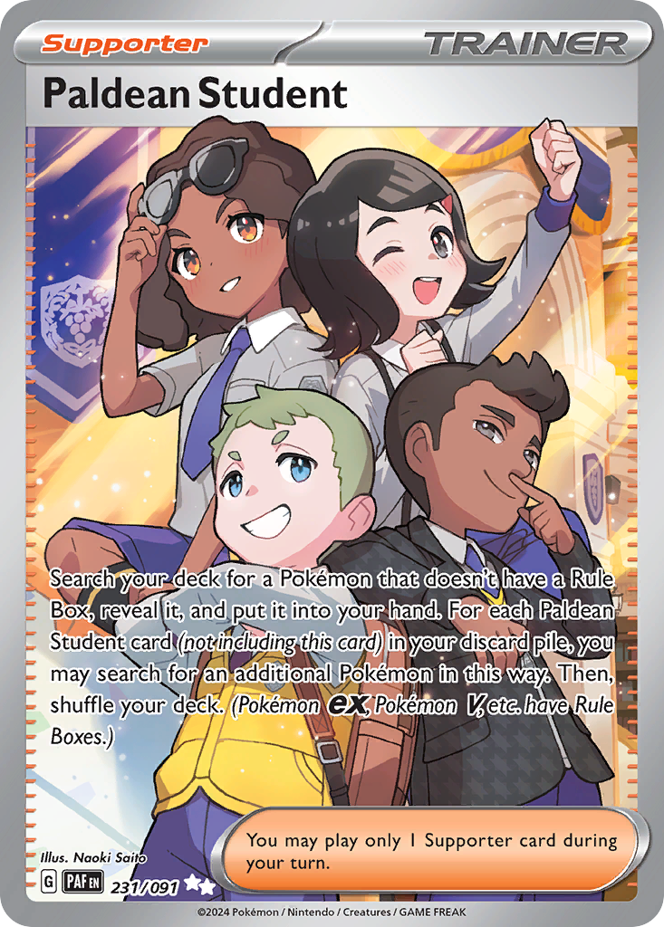 Paldean Student Pokémon card