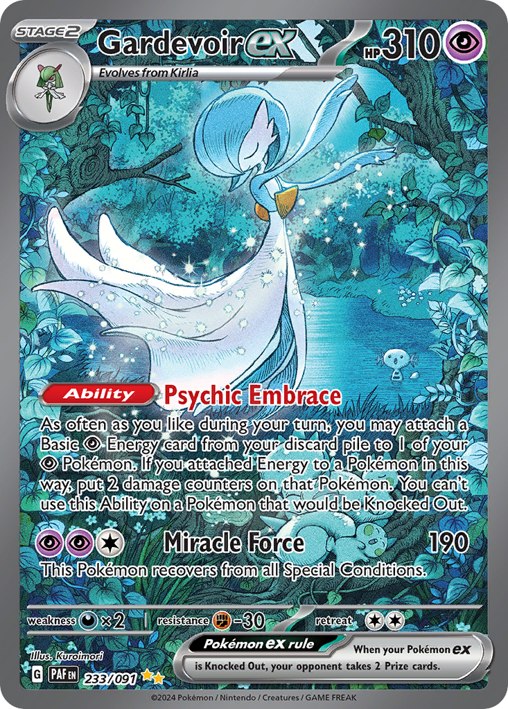 Gardevoir ex Pokémon card