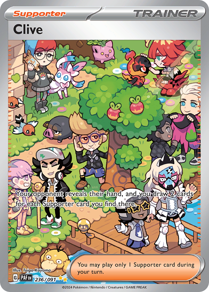 Clive Pokémon card