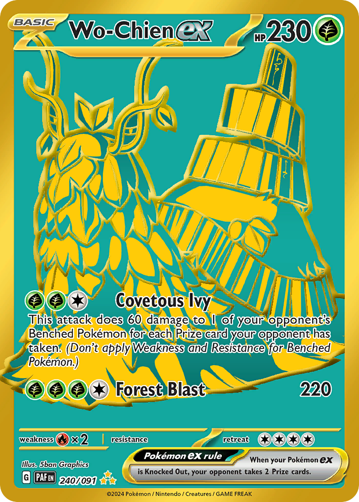 Wo-Chien ex Pokémon card