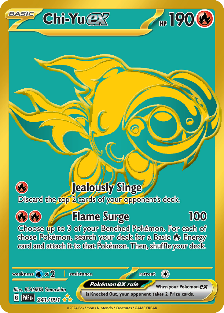 Chi-Yu ex Pokémon card