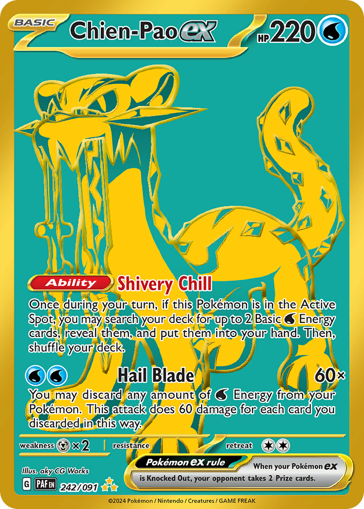 Chien-Pao ex Pokémon card