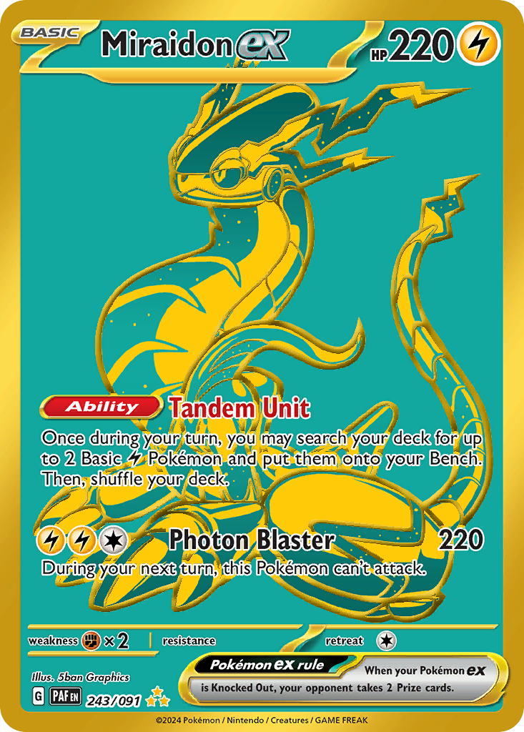 Miraidon ex Pokémon card