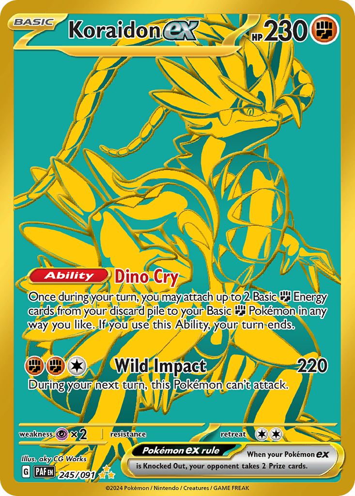 Koraidon ex Pokémon card